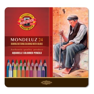 Akvarelové pastelky MONDELUZ v plechovom obale - Sady