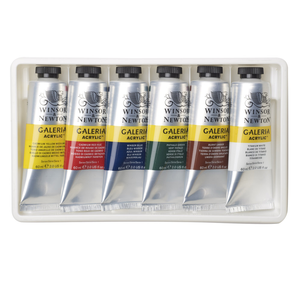 Súprava akrylových farieb W&N Galeria 6 x 60 ml – Obrázok 2
