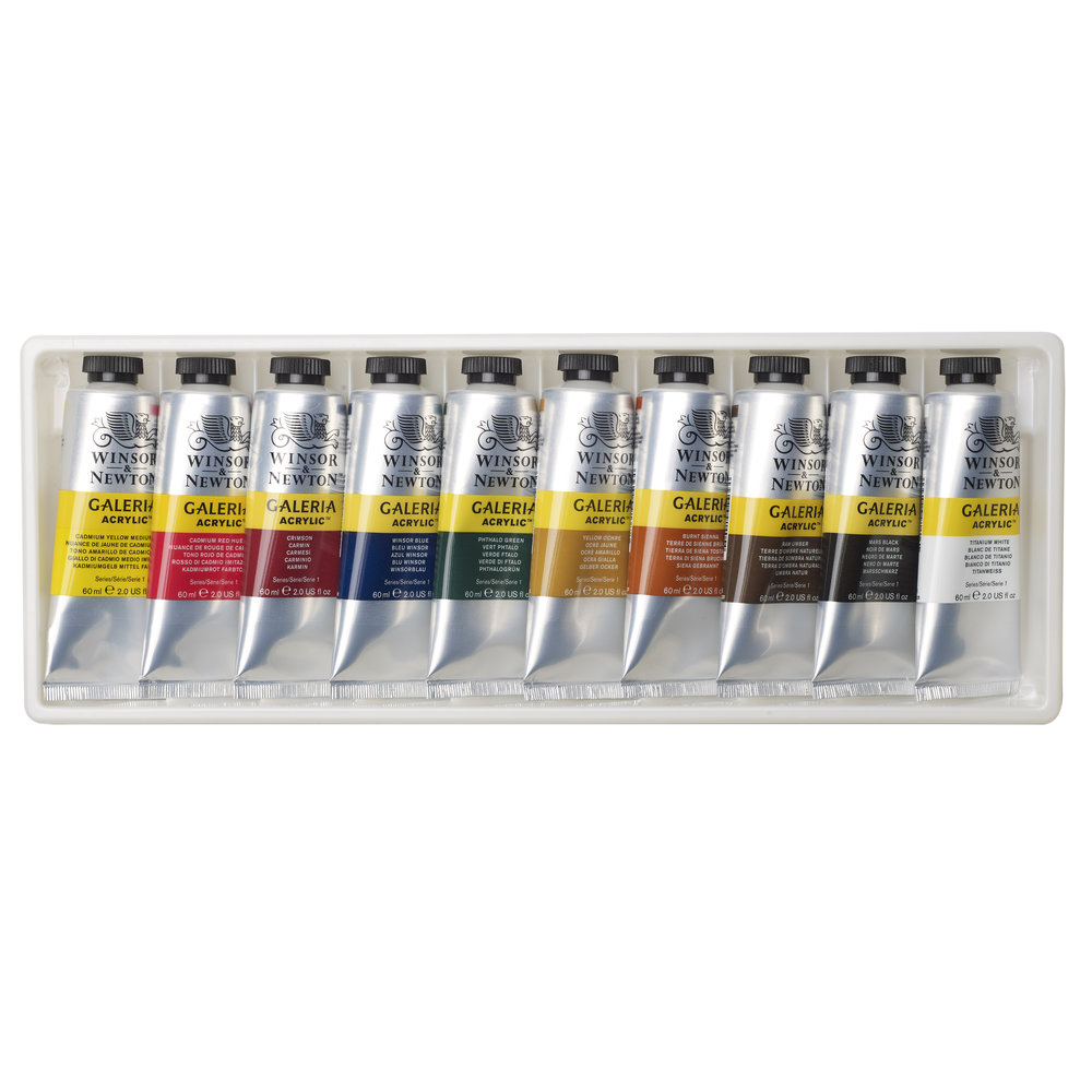 Súprava akrylových farieb W&N Galeria 10 x 60 ml – Obrázok 2