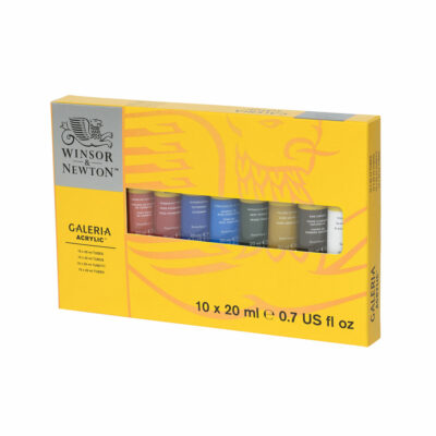 Súprava akrylových farieb W&N Galeria 10 x 20 ml