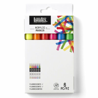 Sada akrylových markerov Liquitex 6 ks - neónová