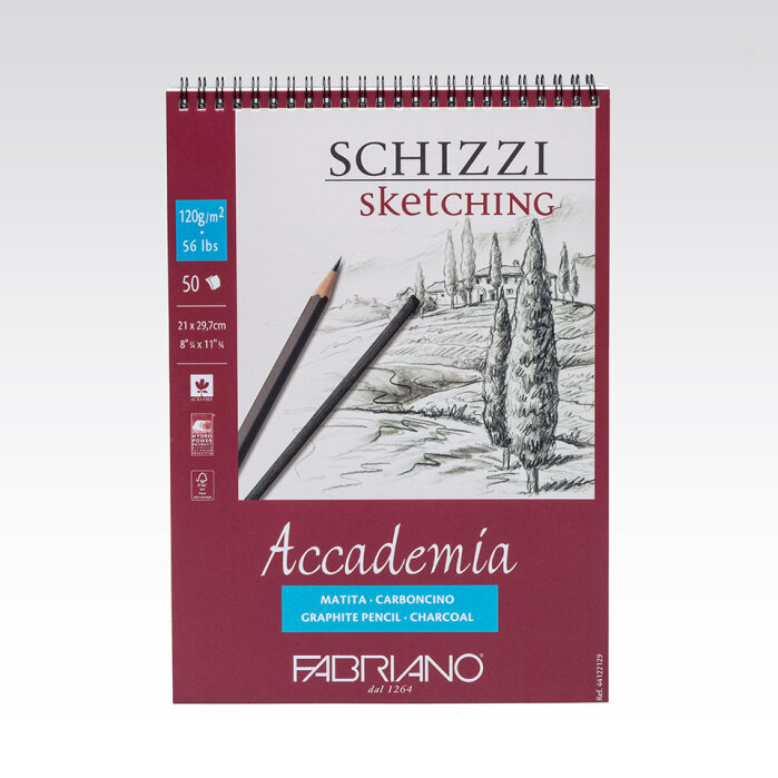 Skicovací blok Accademia 120 g/m² - Hrebeňová väzba