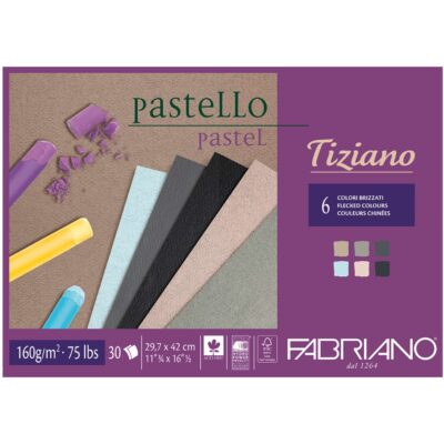 Blok na pastel Tiziano 160 g/m² - Tmavé farby