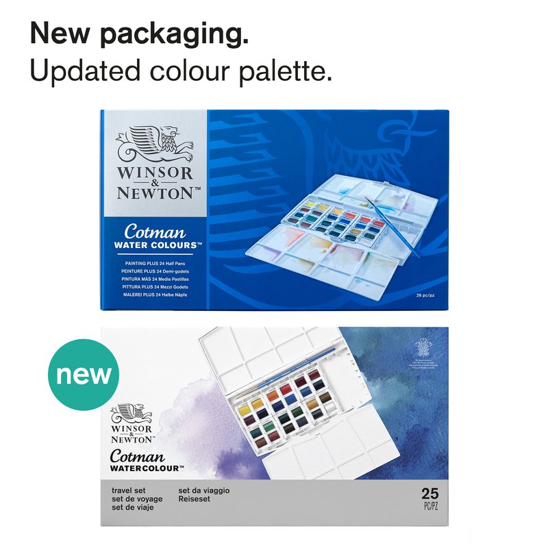 Akvarelová súprava Cotman Winsor & Newton 24 ks – Obrázok 4