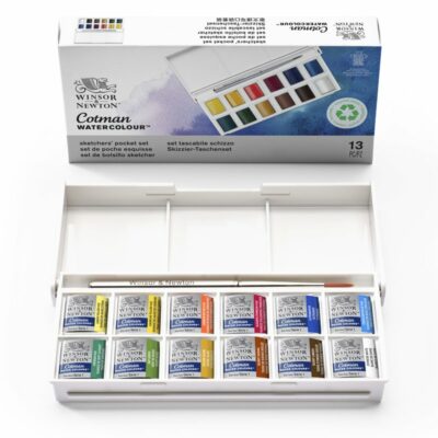 Akvarelová vrecková sada Cotman Winsor & Newton 12 ks