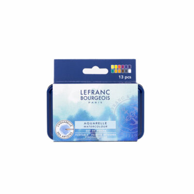 Súprava akvarelových farieb Fine Lefranc & Bourgeois 12 ks - kovová