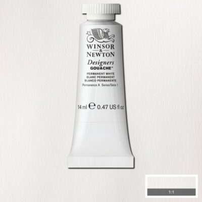 Gvašová farba Designers Winsor & Newton 14 ml - biela permanentná