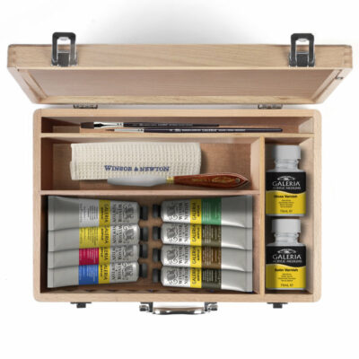 Kompletná súprava akrylových farieb Galeria Winsor & Newton (kufrík)