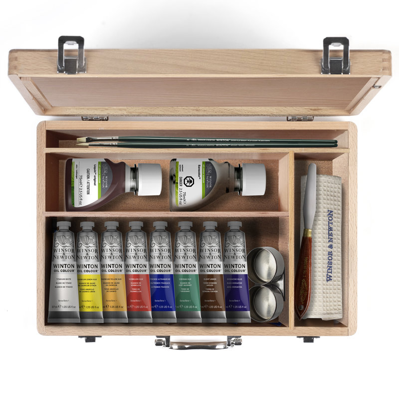 Kompletná súprava olejových farieb Winton Winsor & Newton (kufrík)