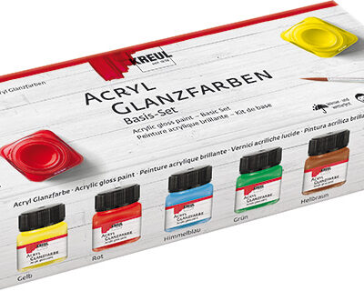 Súprava akrylových farieb KREUL 6 x 20 ml - lesklá