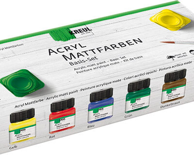 Súprava akrylových farieb KREUL 6 x 20 ml – matná