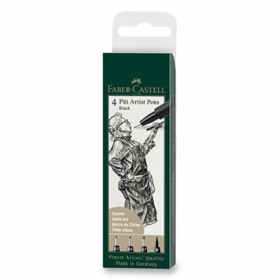 PITT Artist Pen set 4 ks (S,F,M,B)