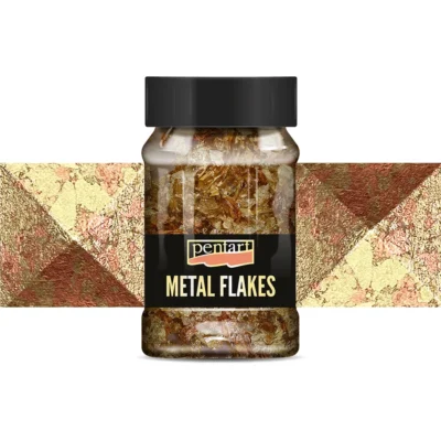 Metalické vločky M1-M12 Pentart 100 ml, rôzne druhy