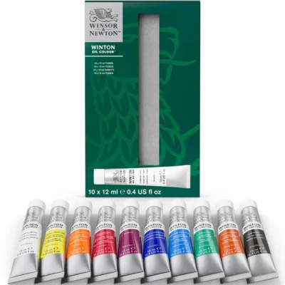 Súprava olejových farieb Winton W&N - 10 × 12 ml