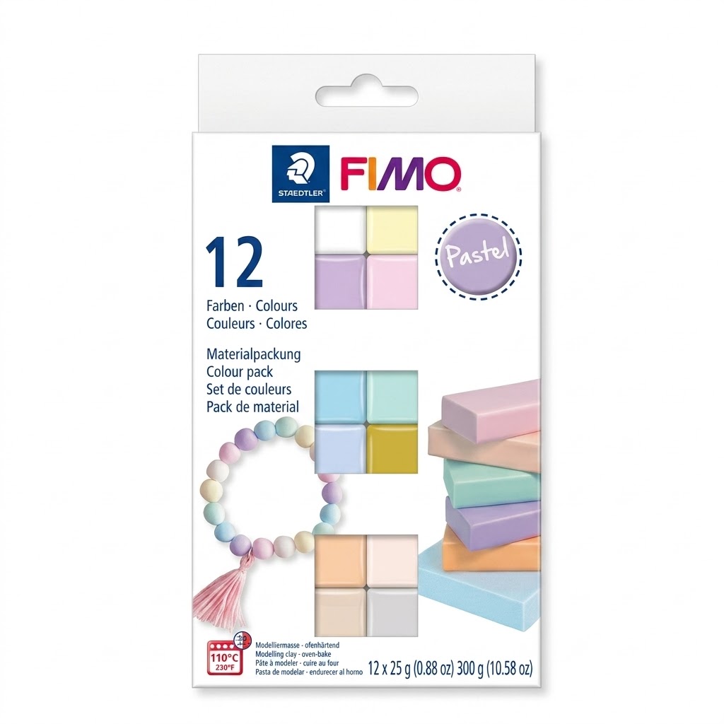 Sada FIMO soft 12 x 25 g – Pastel