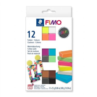 Sada FIMO soft 12 x 25 g – Neon