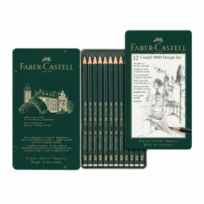 Grafitové ceruzky Faber-Castell 9000 Design set 12 ks