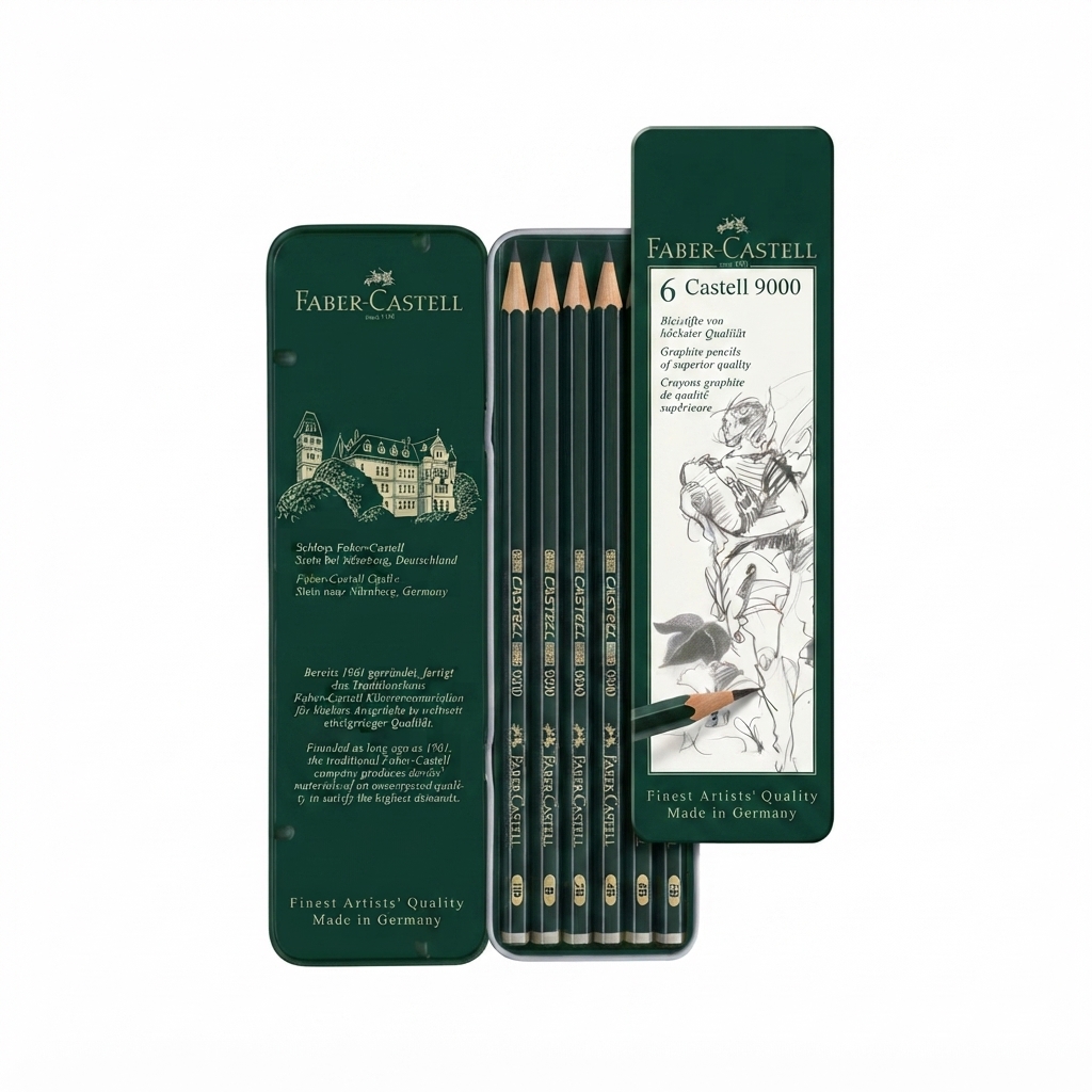 Grafitové ceruzky Faber-Castell 9000 set 6 ks