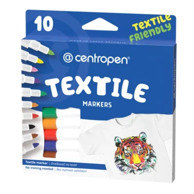 Textilný popisovač Centropen - sada 10 ks